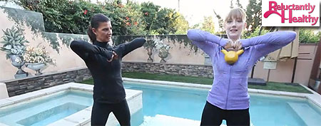 Kettlebell workout (Reluctantly Healthy on Yahoo!)