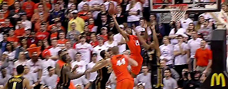 Oklahoma State's Markel Brown. (Screen grab courtesy of Yahoo! Sports Blogs)