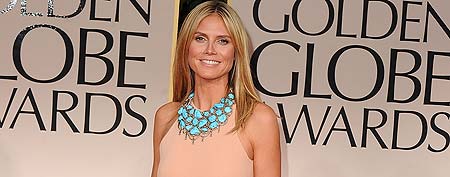 Heidi Klum arrives at the 69th Annual Golden Globe Awards at The Beverly Hilton hotel on January 15, 2012 in Beverly Hills, California. (Photo by Steve Granitz/WireImage)