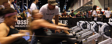Athletes compete in the CrossFit competition at the UFC Fan Expo inside the George R. Brown Convention Center on October 7, 2011 in Houston, Texas. (Photo by Mike Roach/Zuffa LLC/Zuffa LLC via Getty Images)