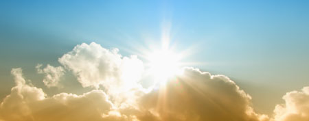 Sun and clouds (ThinkStock)