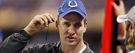Indianapolis Colts quarterback Peyton Manning (Brian Spurlock-US PRESSWIRE)