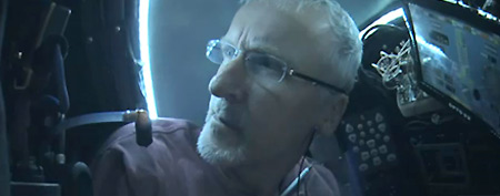 James Cameron in the Deepsea Challenger (National Geographic)
