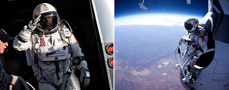 Skydiver Felix Baumgartner (Joerg Mitter, Jay Nemeth/AP, Red Bull Stratos)
