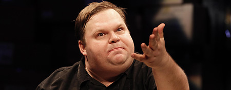 Mike Daisey stars in "The Last Cargo Cult," running off-Broadway at the Public Theater in New York. (AP Photo)
