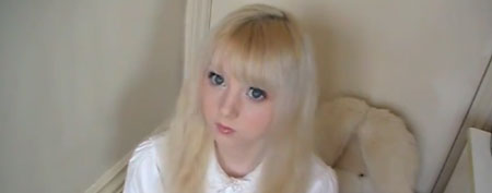 15-year-old Venus Angelic looks like a living doll (YouTube screengrab)