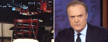 Lawrence O'Donnell interviews a chair (via Mediaite)