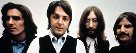 THE BEATLES, circa 1969, George Harrison, Paul McCartney, John Lennon, Ringo Starr.