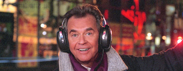 Dick Clark leaving behind a fortune. Here, Clark hosts the New Year's eve special from New York's Times Square (AP Photo/ABC, Donna Svennevik)