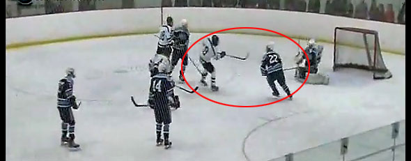 Tucker Hannon's parents are seeking criminal assault charges for a hit their son took during a hockey game. (Screen grab courtesy of Yahoo! Sports Blogs)