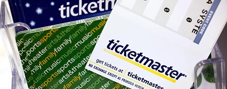 Ticketmaster tickets and gift cards at a box office in San Jose, Calif., on Monday, May 11, 2009. (AP Photo/Paul Sakuma)