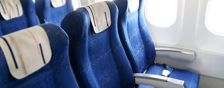Airplane seats (Thinkstock)