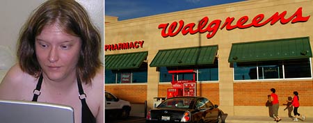 S.L. Carroll (Photo courtesy of author)/In this photo taken Sept. 27, 2010, the Walgreens logo is highlighted by a setting sun in Springfield, Ill. (AP Photo/Seth Perlman)