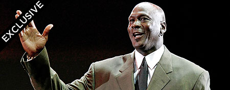 Charlotte Bobcats GM and part owner Michael Jordan will interview a playing rival for head coach of the Bobcats. (AP Photo/Charles Rex Arbogast)