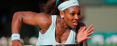 Serena Williams shed tears during her upset loss at the French Open. (AP Photo)