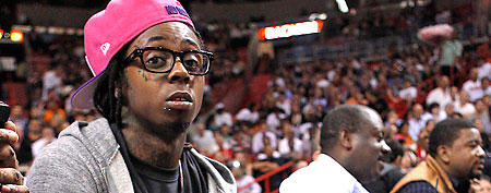Lil Wayne took to Twitter after he was denied access to Game 3 of the Thunder-Spurs matchup. (AP Photo)