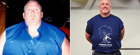 Neil Burns lost 370 pounds (ABC)
