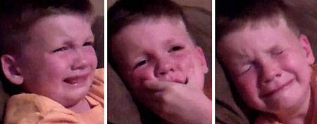 Adorable 6-year-old's NBA Finals meltdown =(