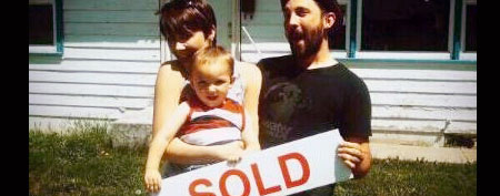 The Hankins family in June after buying the foreclosed home from government-sponsored Freddie Mac. (Photo courtesy of the Hankins family)