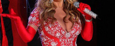 Mariah Carey y su revelador vestido navideño
