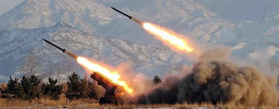 North Korea fired two short-range missiles on Monday, making six launches in three days.