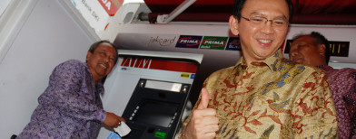 Ahok dalam acara Bank DKI (Foto: Antara/Fahrul Jayadiputra)