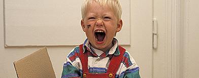 A delightful toddler shouting (library photo)