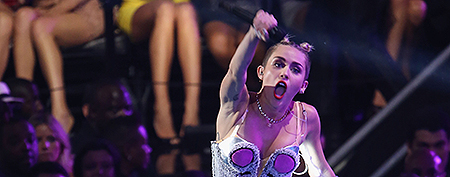 Miley Cyrus's obscene VMA act shocks fans, audience