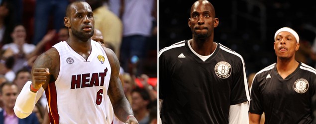 New war of words between LeBron James (left) and Kevin Garnett in growing rivalry (Getty Images)