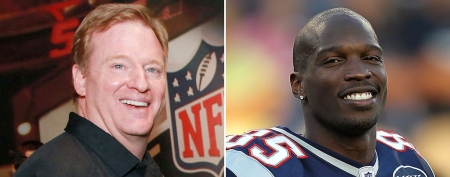 Chad Ochocinco's 'Dear Dad' letter to NFL boss. Roger Goodell (Astrid Stawiarz/Getty Images); Chad Ochocinco (Jim Rogash/Getty Images)