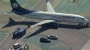 8 hurt after jet collides with truck on service road at Los Angeles International Airport