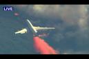 747 SuperTanker takes on California wildfires