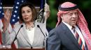 Nancy Pelosi led a bipartisan delegation to Jordan to talk Middle East peace amid the Syrian crisis
