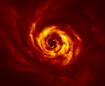 In an orange swirl, astronomers say humanity has its first look at the birth of a planet