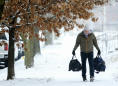 Northeast states prepare for overnight snowstorm