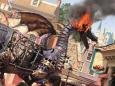 Fire breathing dragon at Disney World parade bursts into flames