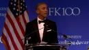 Obama receives Profile in Courage award from Kennedys