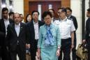 Hong Kong's Embattled Leader Appeals for Calm in the Wake of Violent Anti-Government Protests