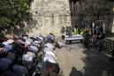 The Latest: Muslim worshippers visit Jerusalem holy site