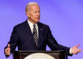 Amid complaints of unwanted touching, Biden jokes he got 'permission' to hug