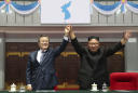Kim, Moon head to North Korea's sacred volcano on final day