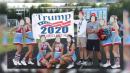 NC high school cheerleaders on probation after posing with Trump 2020 sign
