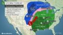 Central US to be slammed by heavy, wind-swept snow in wake of Christmas