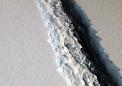Massive crack in Antarctic ice shelf grows 11 miles in 6 days, potentially creating world's largest iceberg