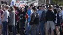 U.S. students walk out again to protest gun violence
