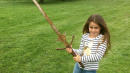 Girl Pulls Sword From Legendary Lake Of King Arthur's Excalibur