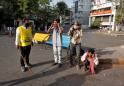 'Friend of coronavirus': Police in north India shame those defying lockdown