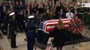 President Trump, first lady visit Capitol Rotunda to pay respect to former president