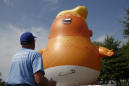 "Baby Trump" balloon flies at Florida rally
