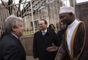 UN chief visits mosque, stresses sanctity of religious sites